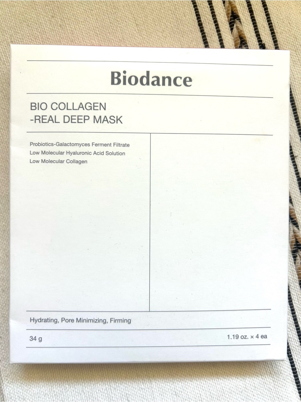 Biodance Bio-Collagen Real Deep Mask 4 Pack Hydrating Korean Skincare NIB
